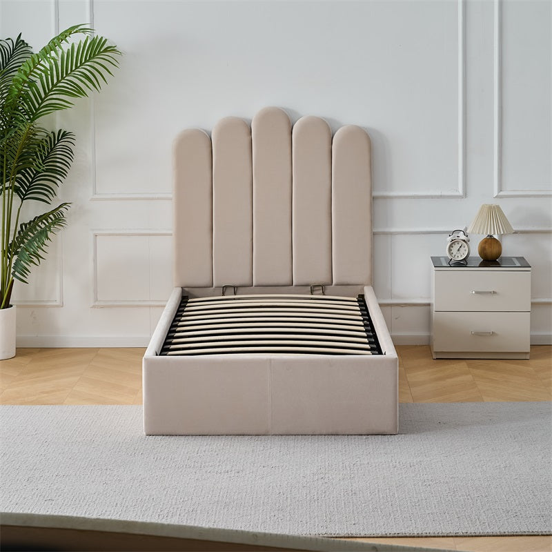 Bedroom, Q&P Furniture Crown Bed with Storage,
Crown bed with storage solutions,
Luxury bed with built-in storage,
Space-saving storage bed,
Elegant storage bed for modern bedrooms