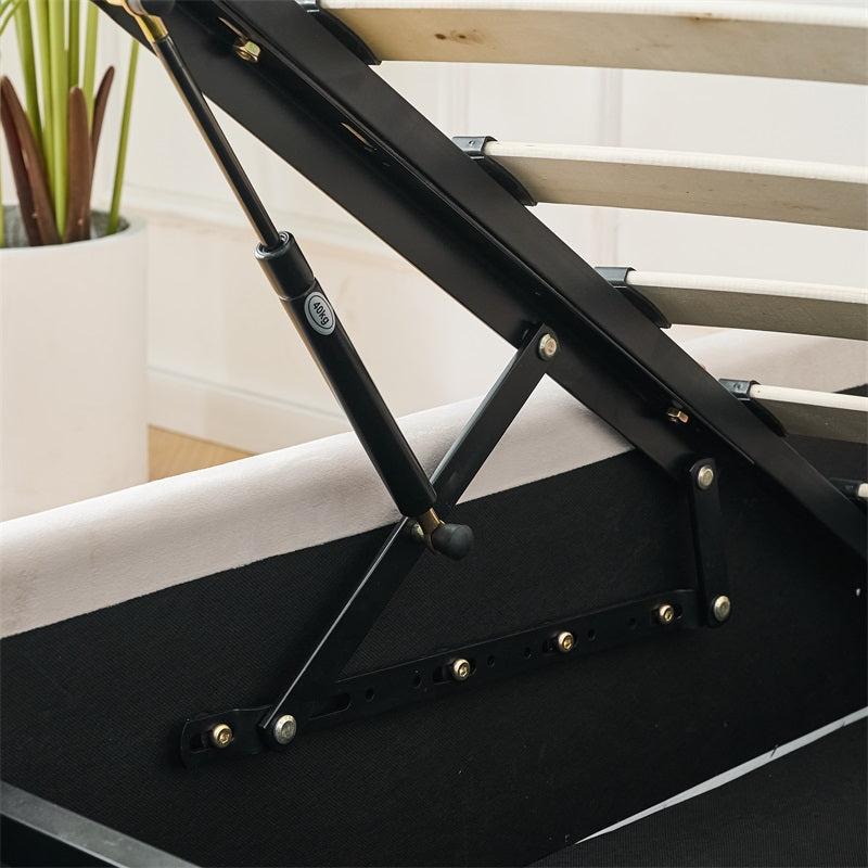 Q&P Furniture Crown Bed with Storage,
Crown bed with storage solutions,
Luxury bed with built-in storage,
Space-saving storage bed,
Elegant storage bed for modern bedrooms