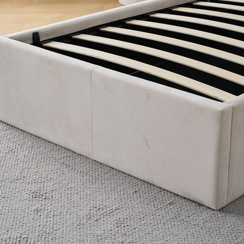 Q&P Furniture Crown Bed with Storage,
Crown bed with storage solutions,
Luxury bed with built-in storage,
Space-saving storage bed,
Elegant storage bed for modern bedrooms