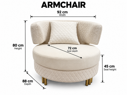 Lilac Luxury Sofa Set
