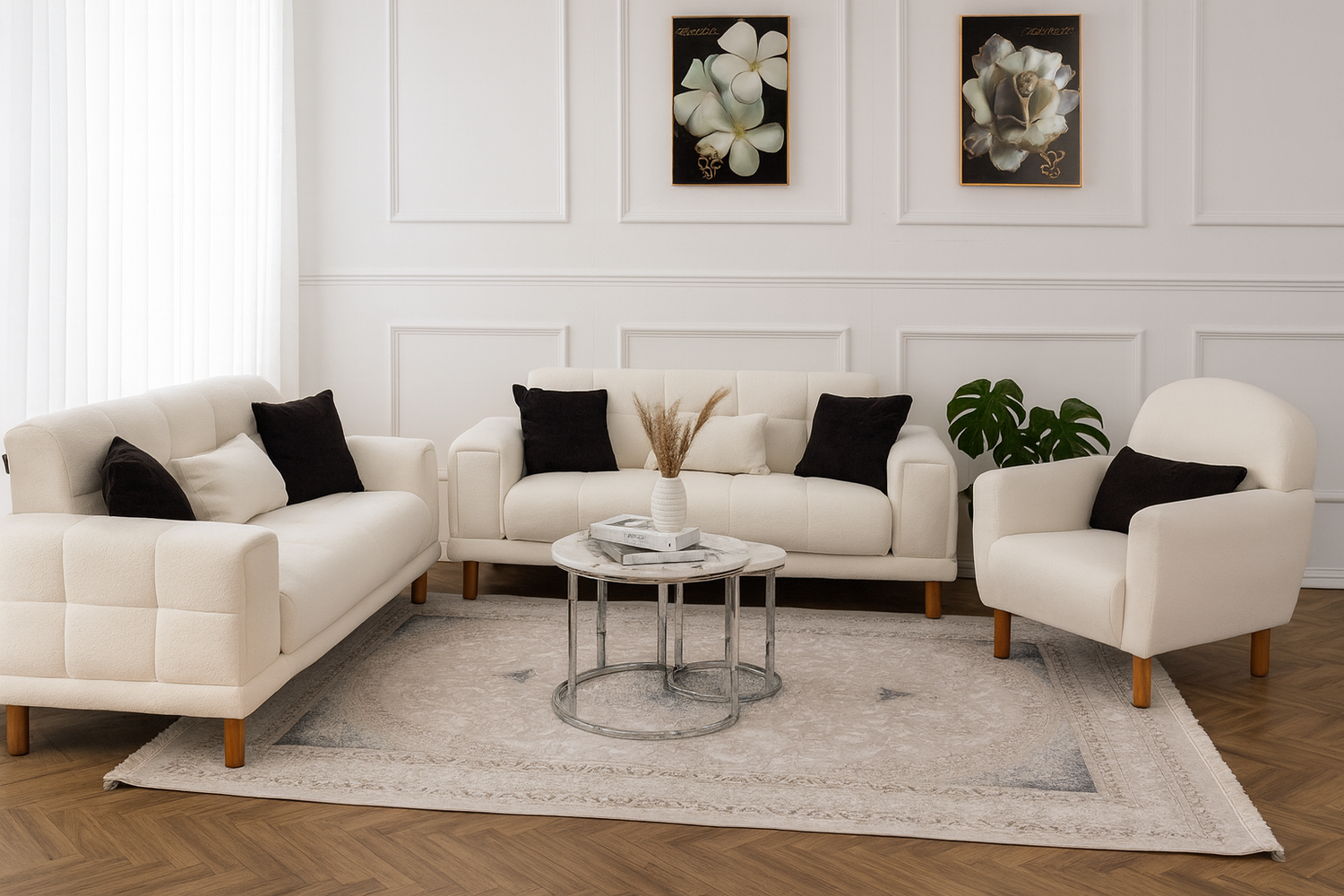 Flora Sofa Bed Set Teddy