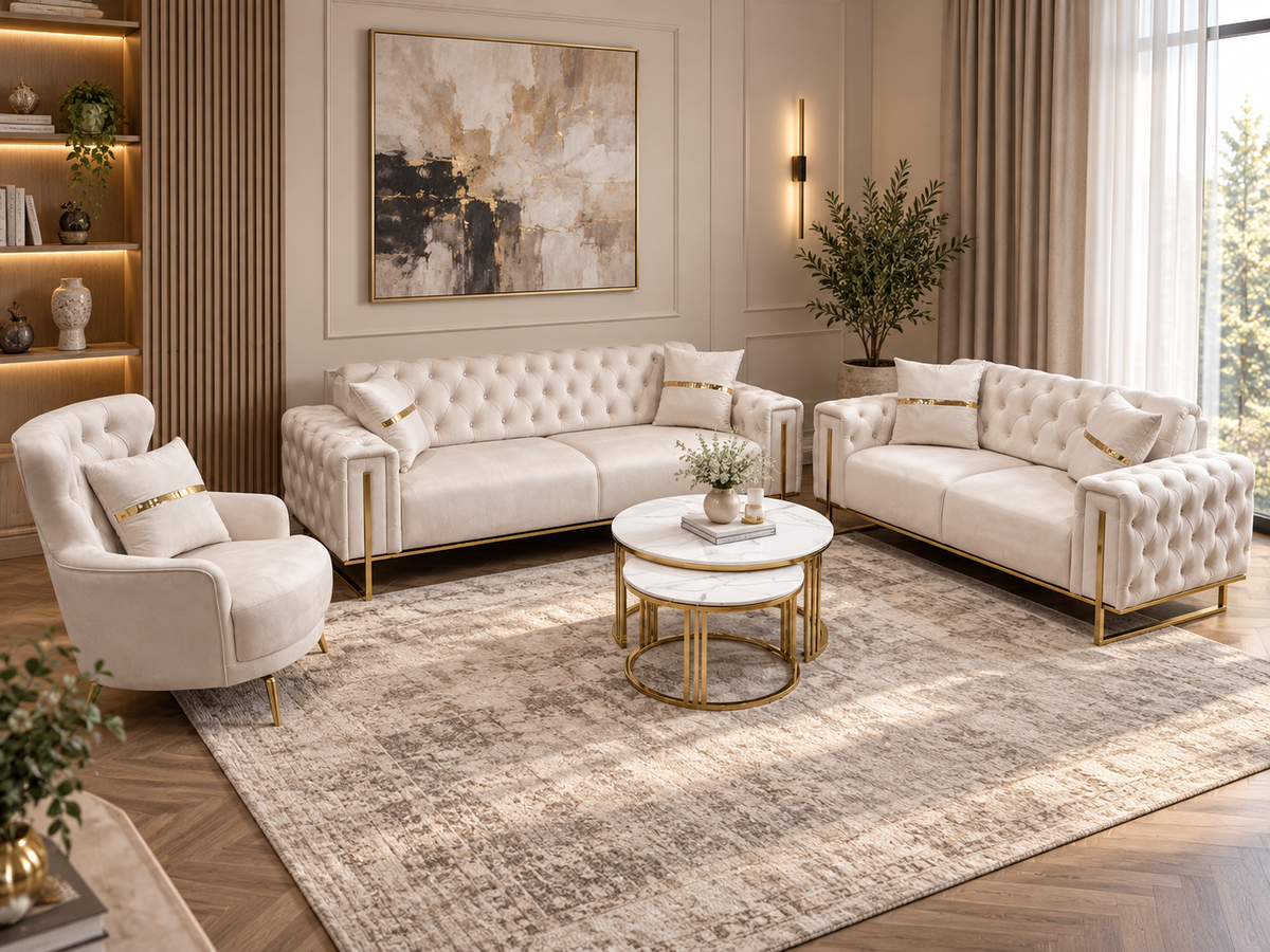 Dark Gray King Sofa Set