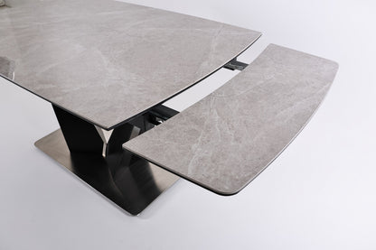 CLARA DINING TABLE SET -SILVER