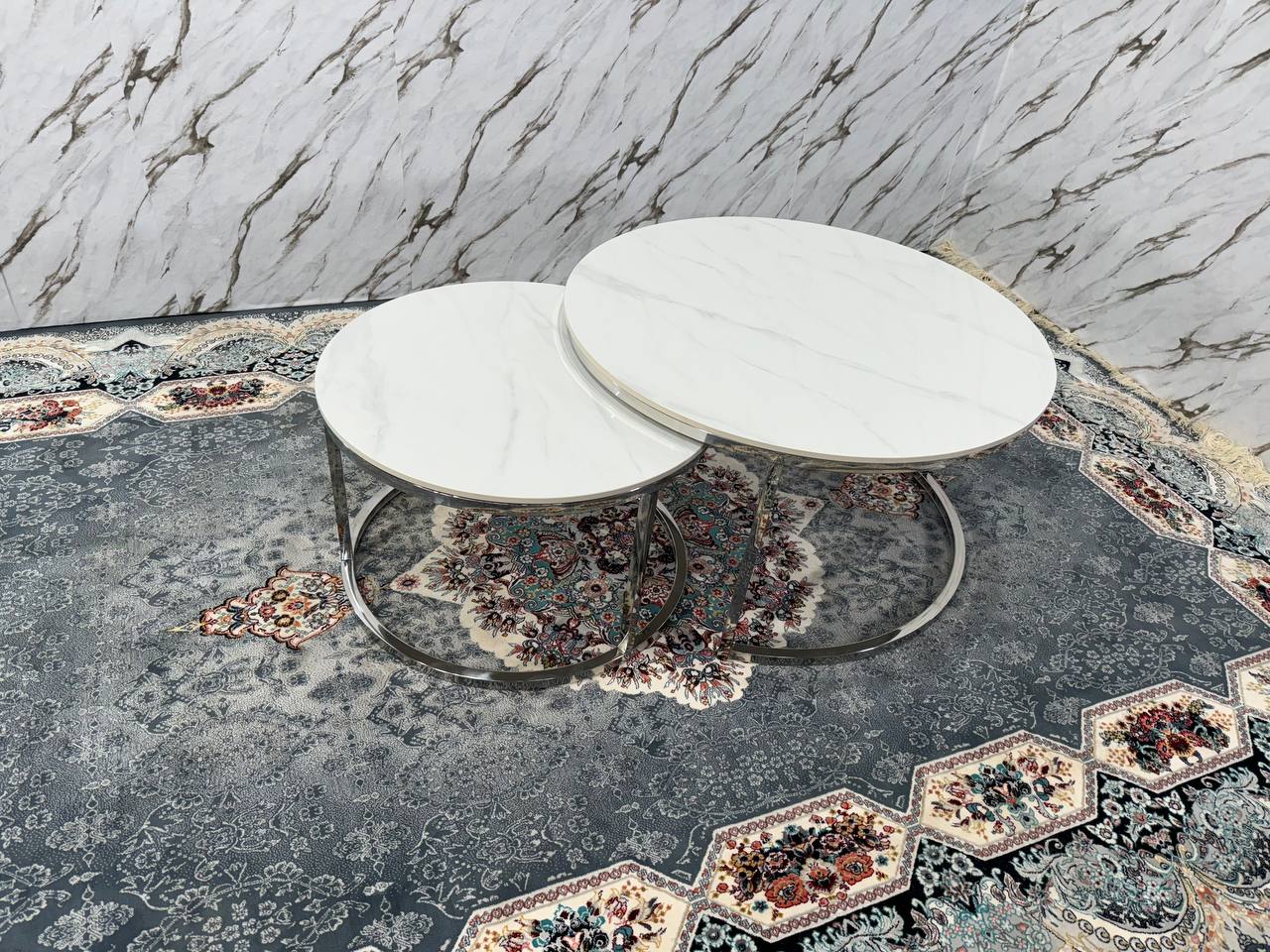 Nova Coffee Table Set-Gold Ceramic