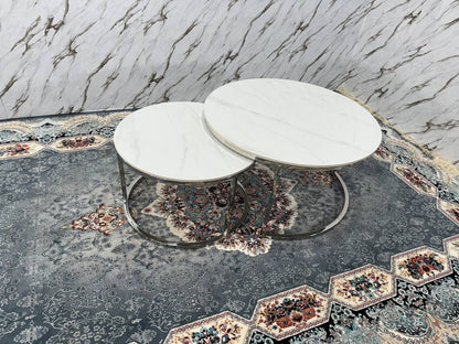 Nova Coffee Table Set-Gold Ceramic