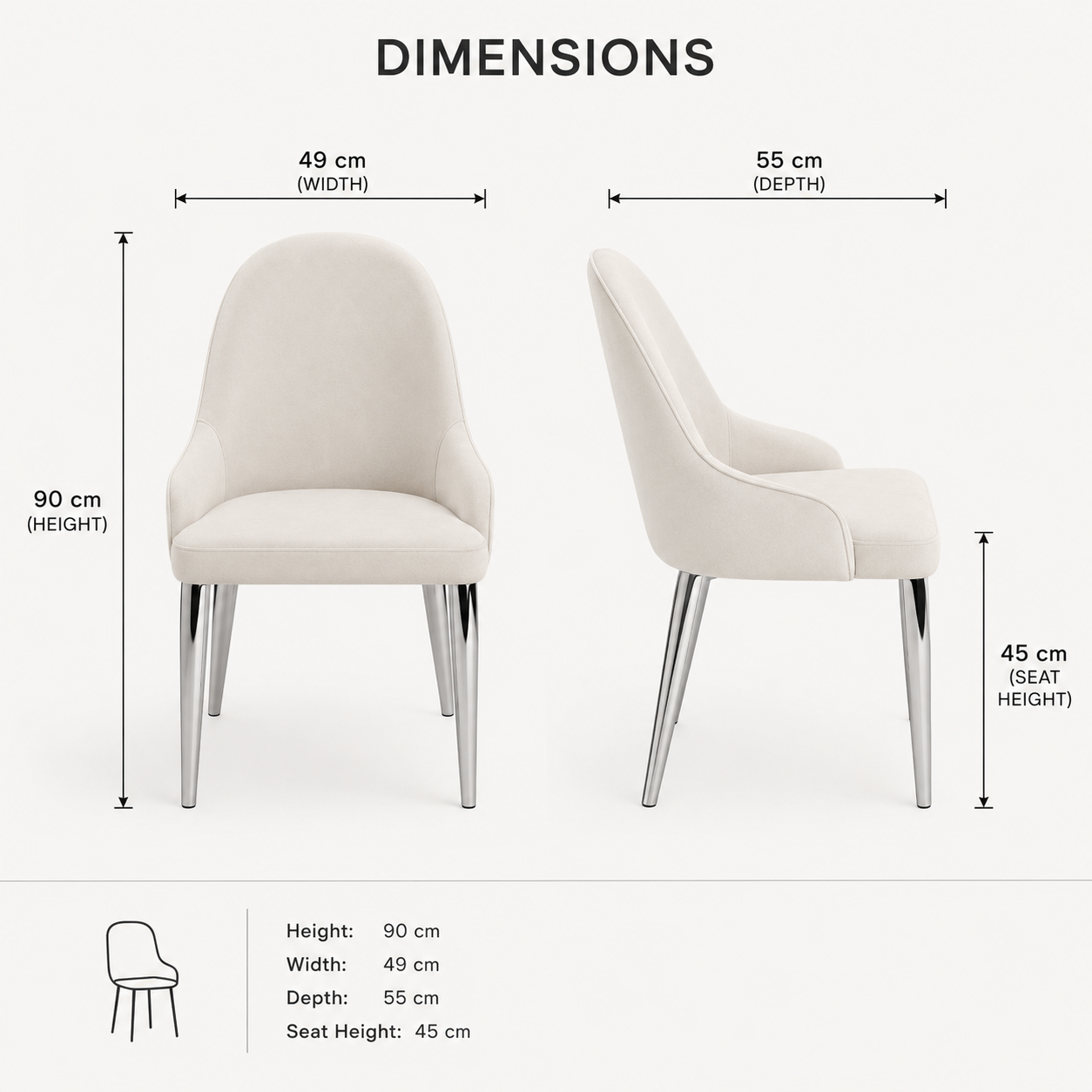 CLARA DINING TABLE SET -SILVER