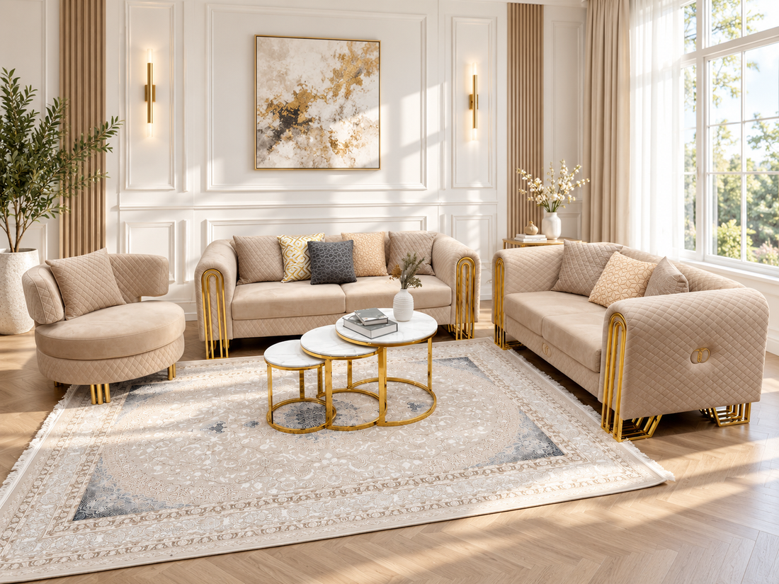 Lilac Luxury Sofa Set