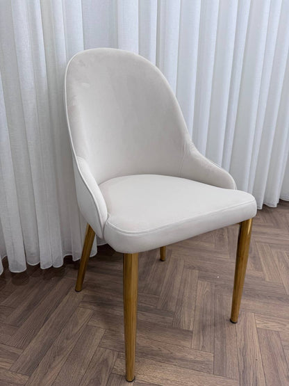 CLARA DINING TABLE SET - GOLD