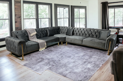 Lovely Corner Sofa- Velvet Corner Sofa Bed With Storage