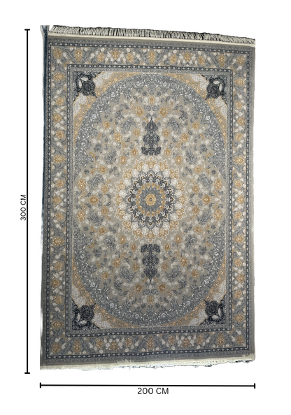Zarif Persian Rug – Luxury Floral Medallion Design | QRF 105