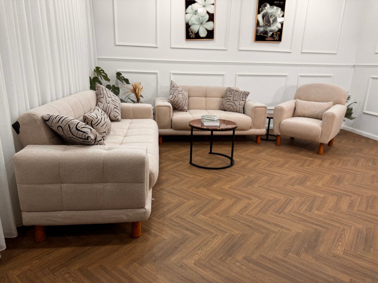 Flora Sofa Bed Set Teddy