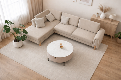 Lavender Corner Sofa bed storage