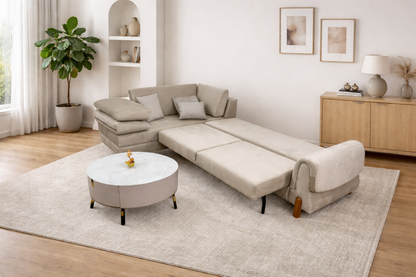 Lavender Corner Sofa bed storage