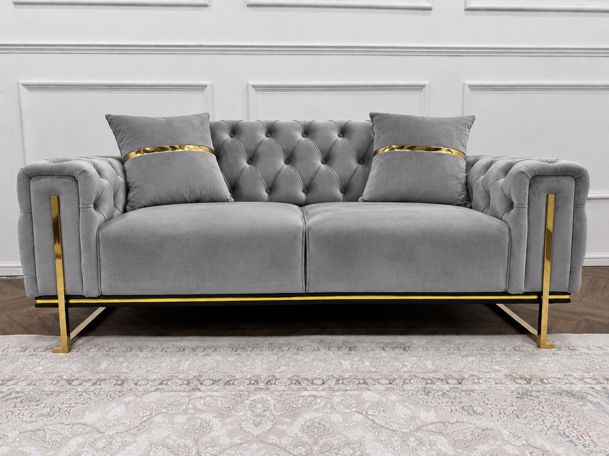 Gray King Sofa Set