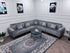 Q&P Furniture New London Corner Sofa showing plush fabric, L-shaped design, and comfortable cushions in a modern living room setting.