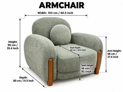 Daffodil Sofa Set – Modern 3+2+1 Living Room Sofa Collection