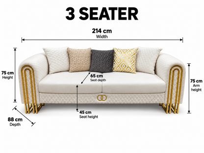 Lilac Luxury Sofa Set