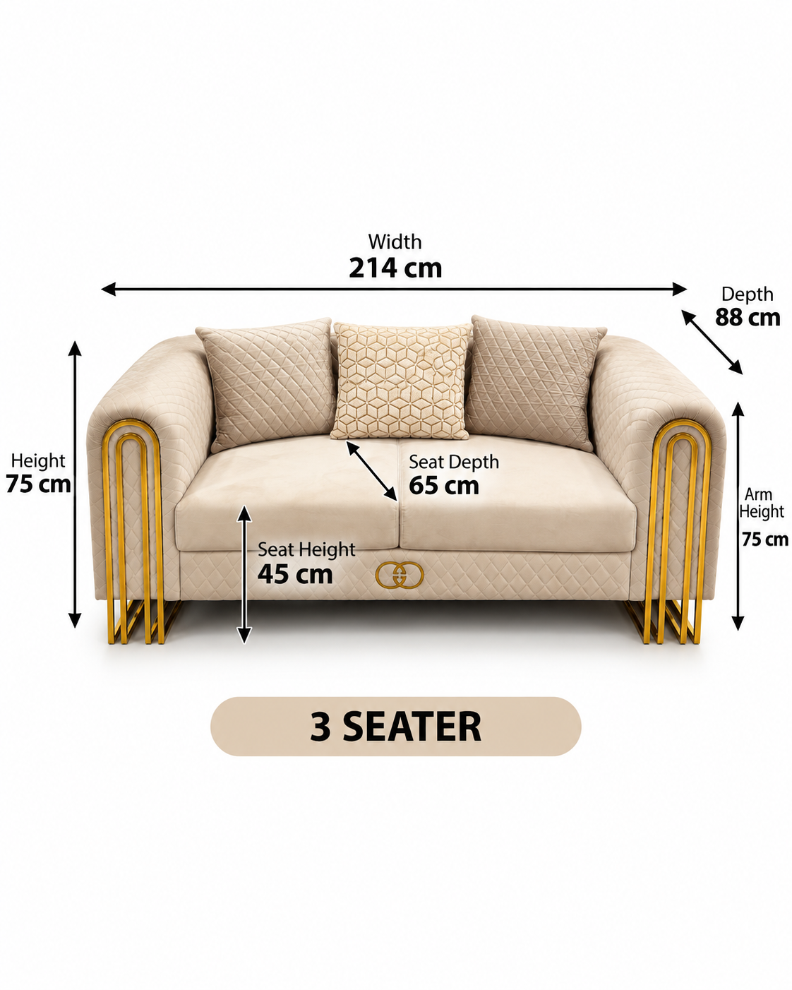 Lilac Luxury Sofa Set