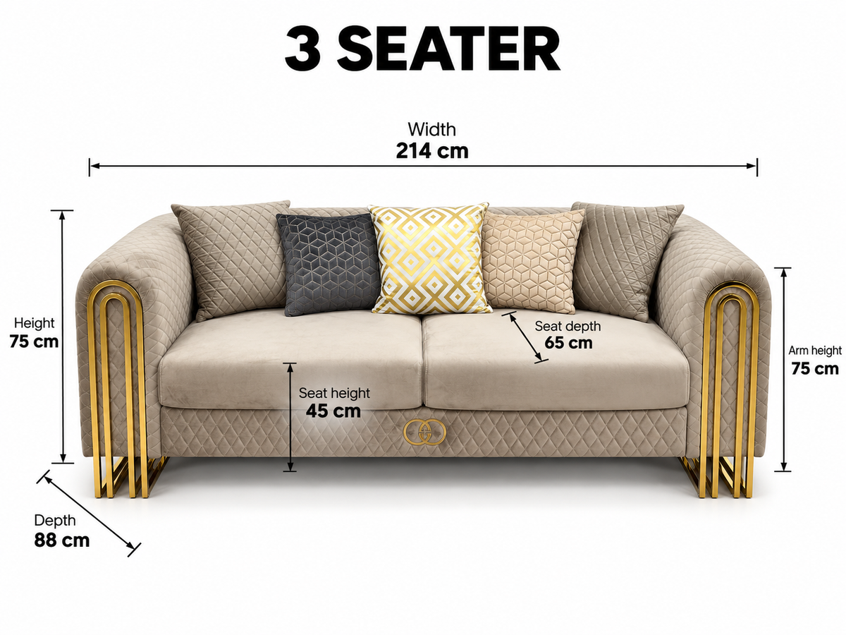 Lilac Luxury Sofa Set