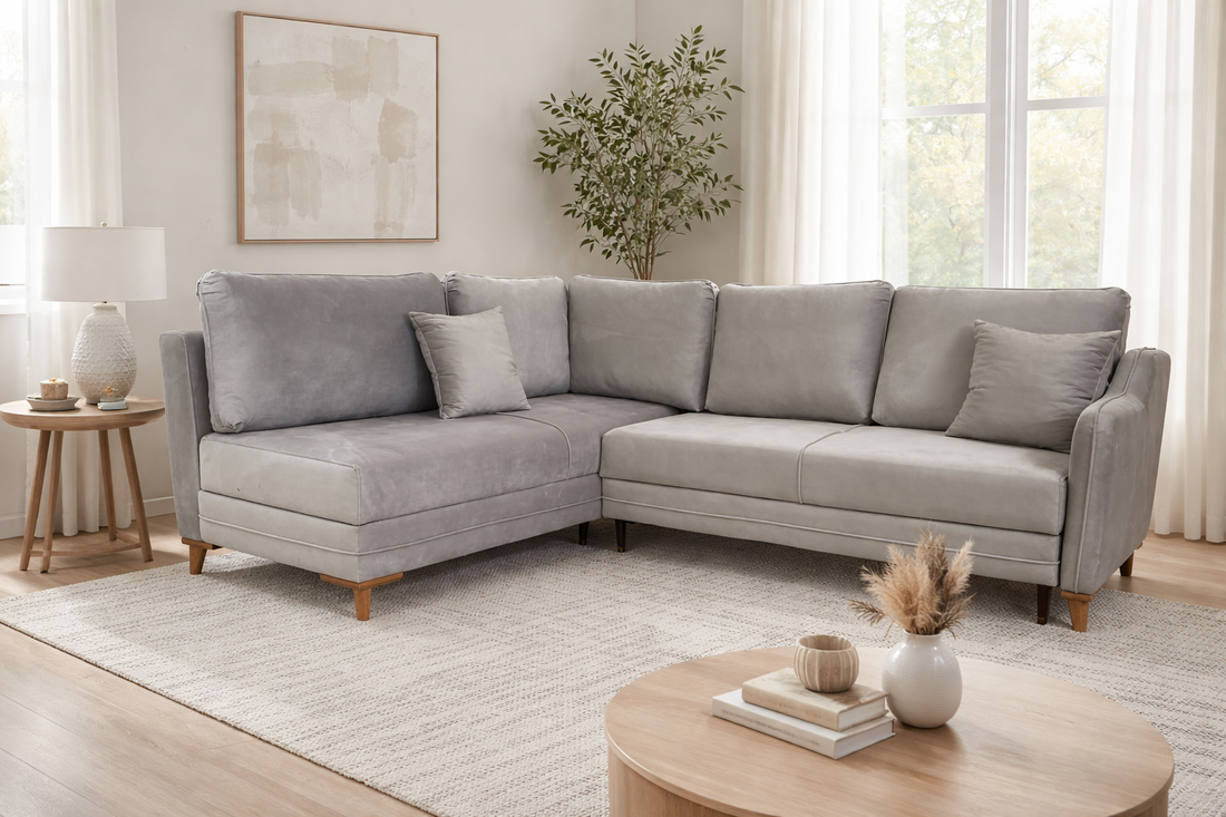 Oxford Corner Sofa Bed with Storage