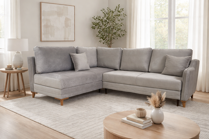 Oxford Corner Sofa Bed with Storage