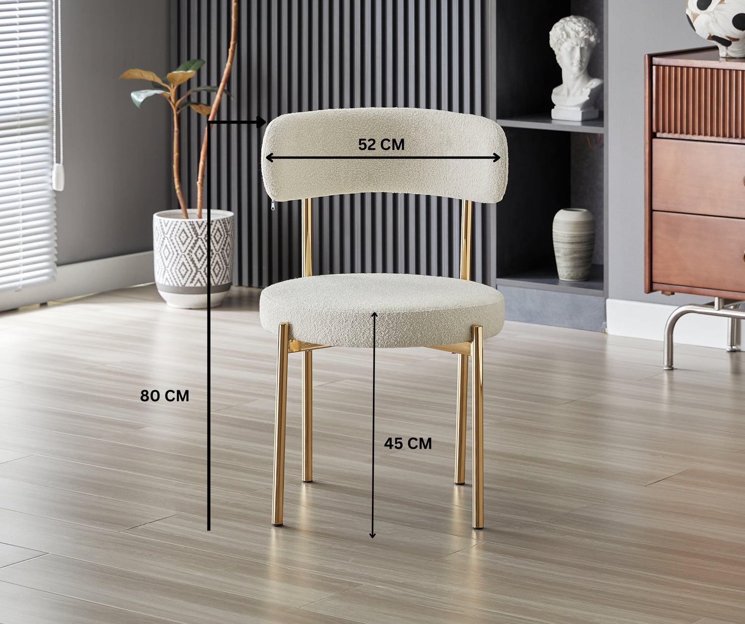 Luxe Dining Chair - Gold