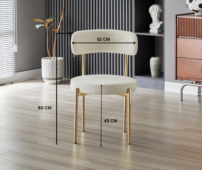 Luxe Dining Chair - Gold