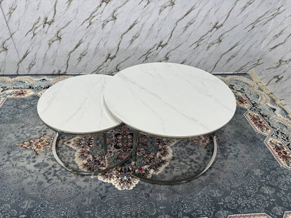 Nova Coffee Table Set-Gold Ceramic