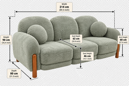 Daffodil Sofa Set – Modern 3+2+1 Living Room Sofa Collection