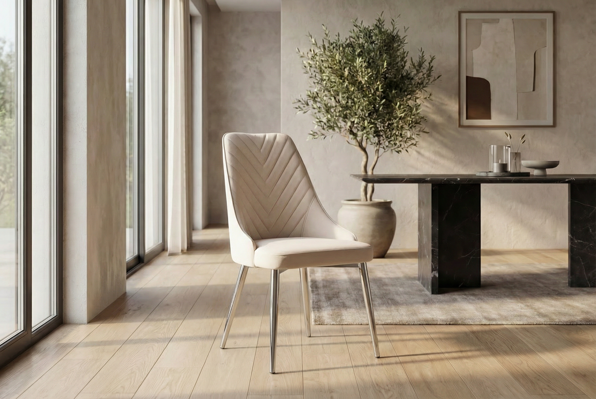Roma Luxury Extendable Grey Marble-Effect Dining Table Set with 6 or 8 Grey Chairs