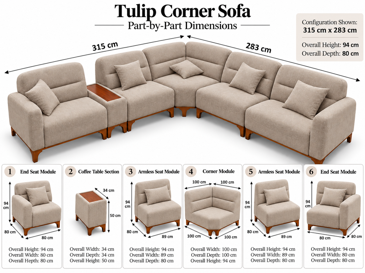Tulip Corner Sofa