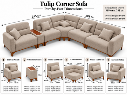 Tulip Corner Sofa