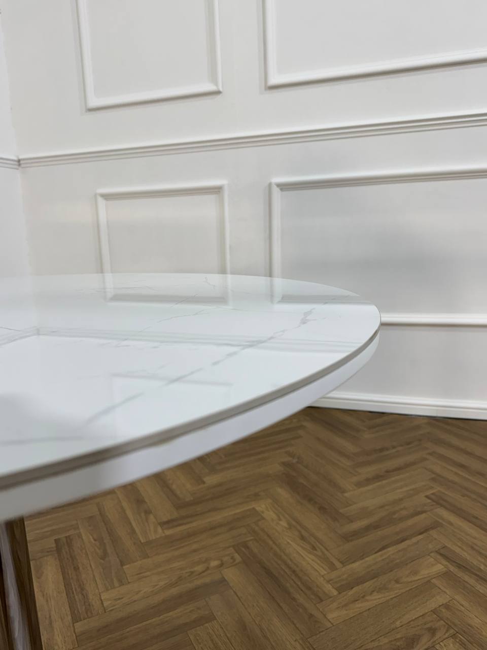 LUXE DINING SET-VELVET-BEIGE-SILVER