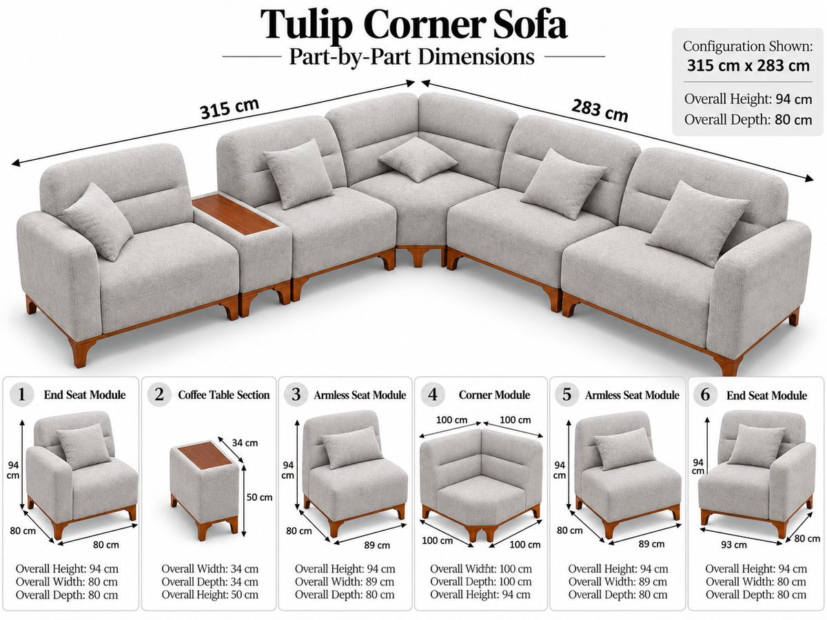 Tulip Corner Sofa