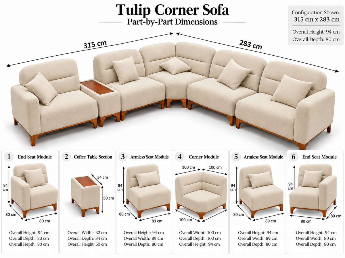 Tulip Corner Sofa