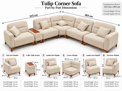 Tulip Corner Sofa