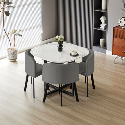 Oliver Nesting Dining Table set Square 2