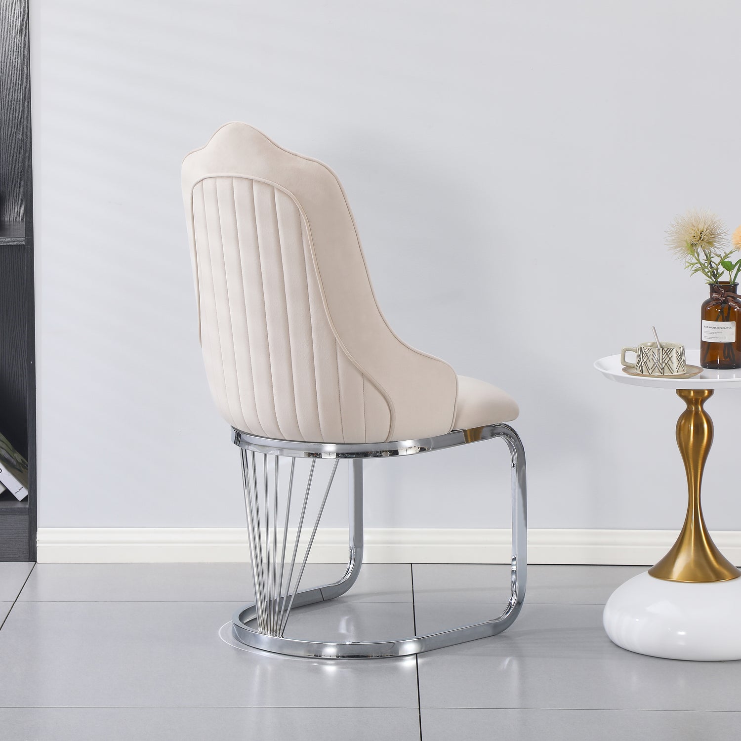 King Dining Chair - Silver Base