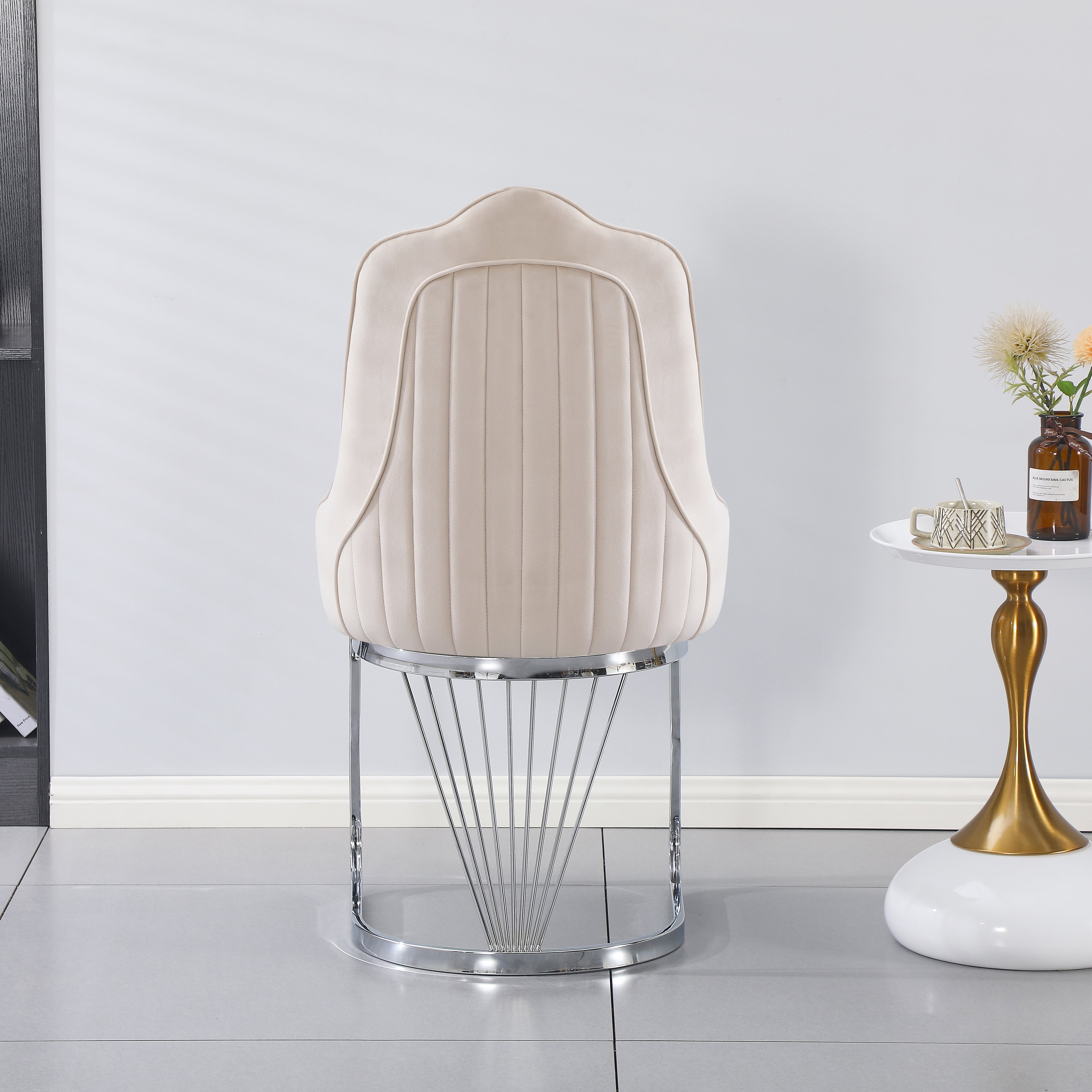 King Dining Chair - Silver Base