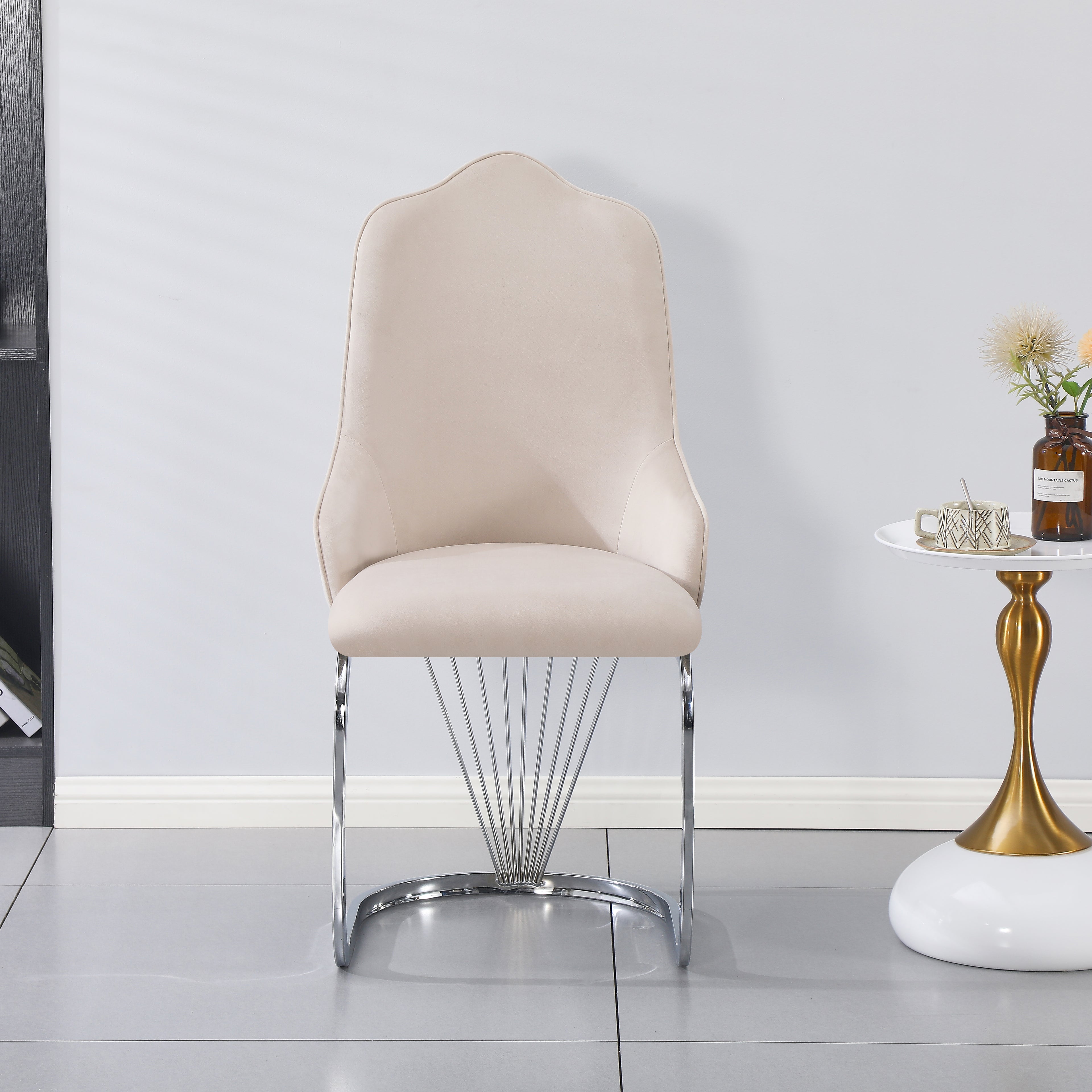 King Dining Chair - Silver Base