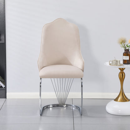 King Dining Chair - Silver Base