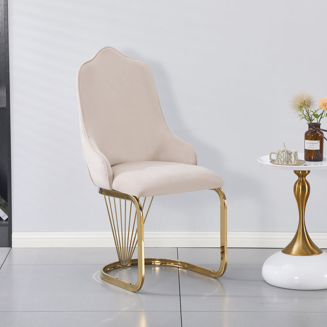 King Dining Chair - Gold Base