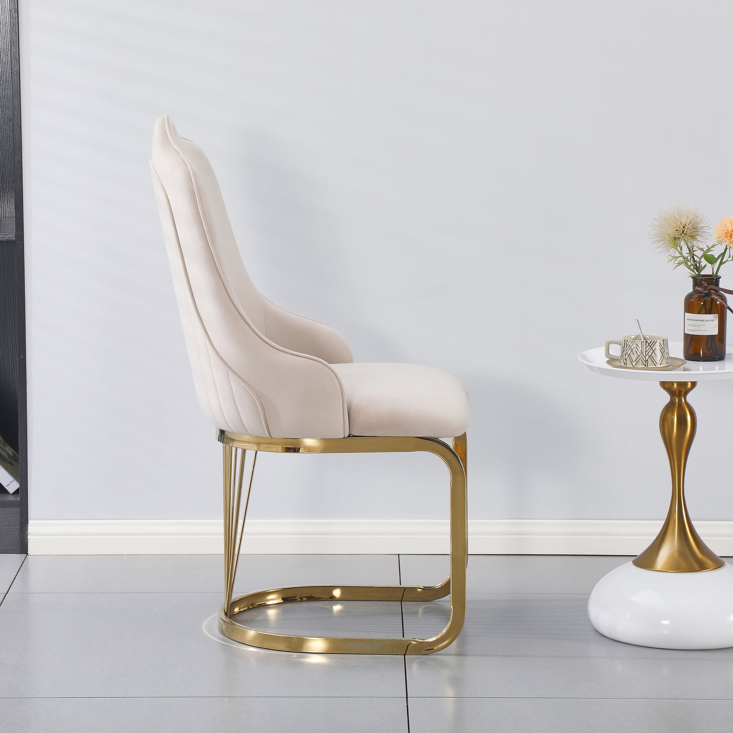 King Dining Chair - Gold Base
