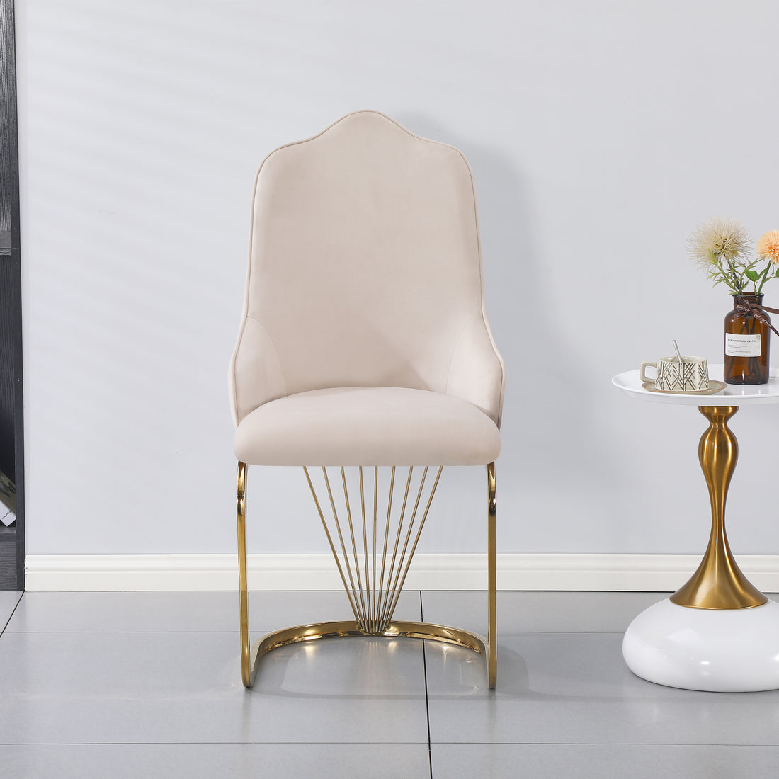 King Dining Chair - Gold Base