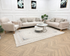 Q&P Furniture Flora velvet sofa set featuring plush seating, modern design, and elegant upholstery in a stylish living room setting.
