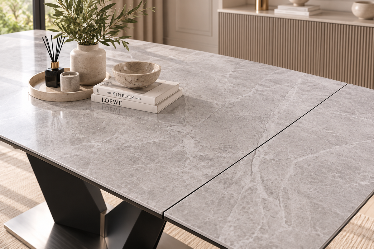 Lumia Extendable Dining Table | Sintered Stone Dining Table