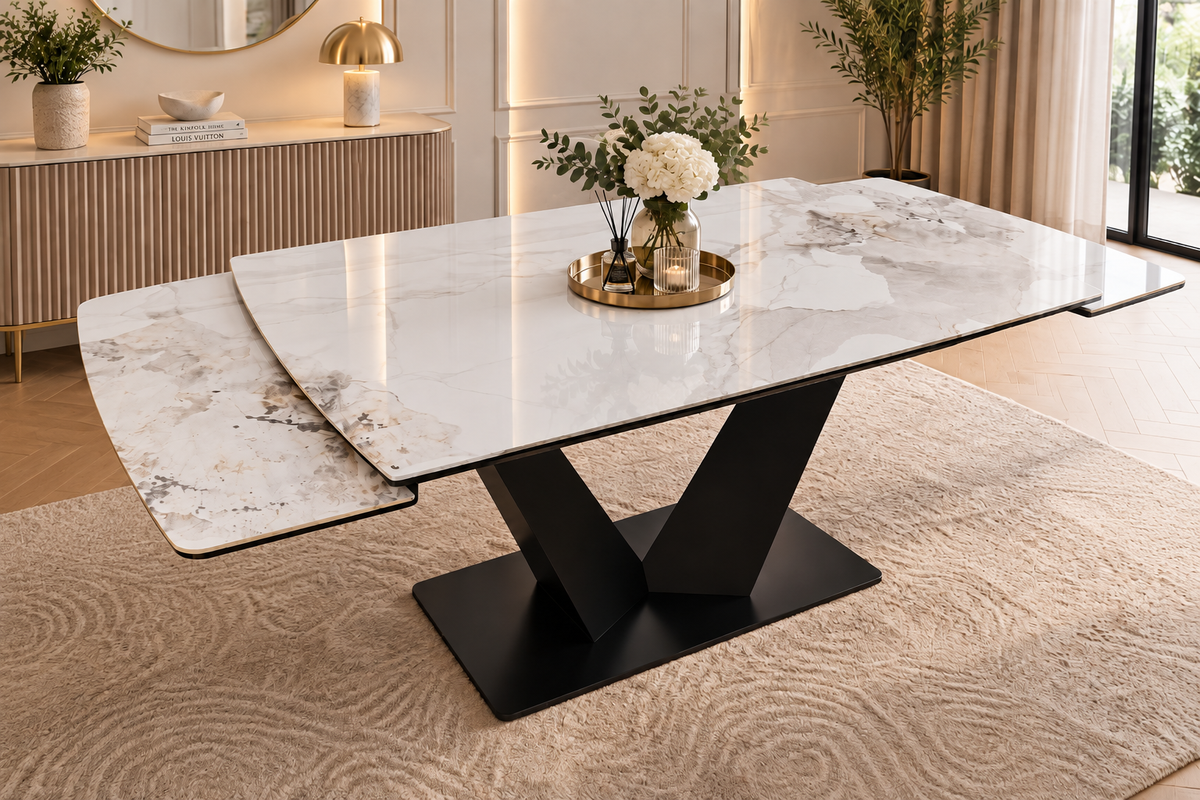 Lumia Extendable Dining Table | Sintered Stone Dining Table