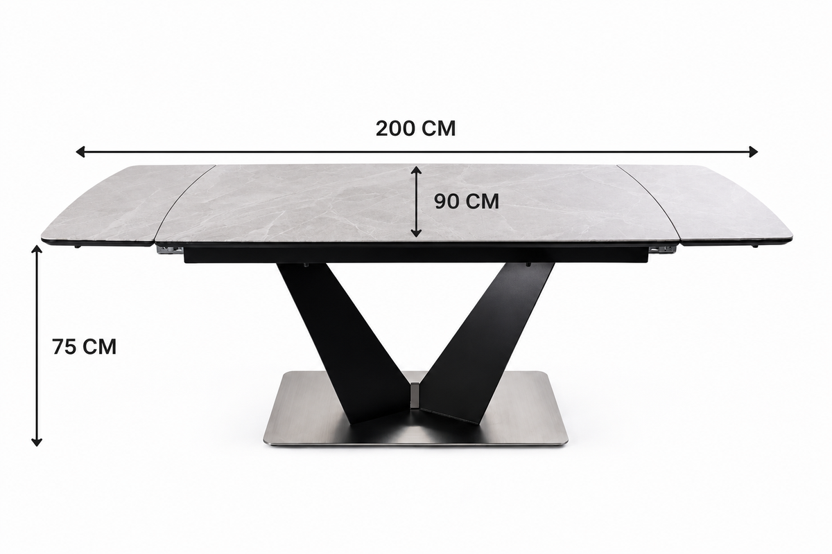 Lumia Extendable Dining Table | Sintered Stone Dining Table