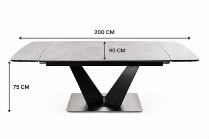 Lumia Extendable Dining Table | Sintered Stone Dining Table