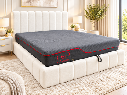 Cloud Boucle Upholstered Storage Bed
